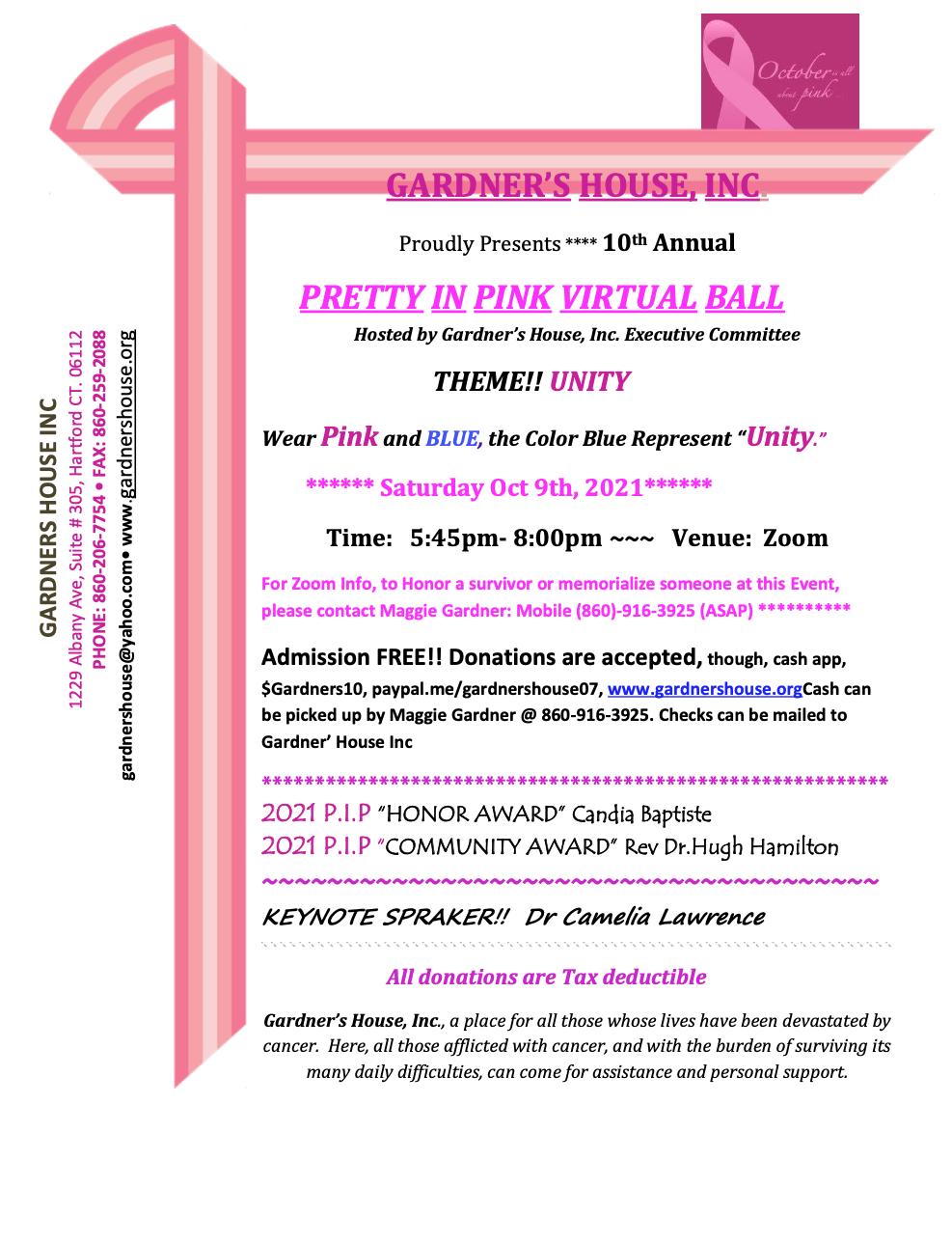 10th Annual Pretty in Pink Virtual Ball